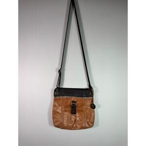 The Sak Kendra Espresso & Brown Leather Crossbody